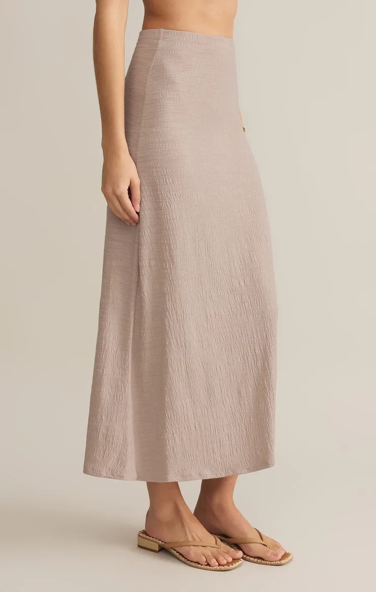Z-Supply Delavine Textured Midi Skirt - Parchment sold by Sun Diego Boardshops product image thumbnail 2