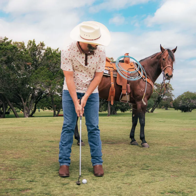 Sendero High Noon Performance Polo - Bronc Rider sold by Sun Diego Boardshops