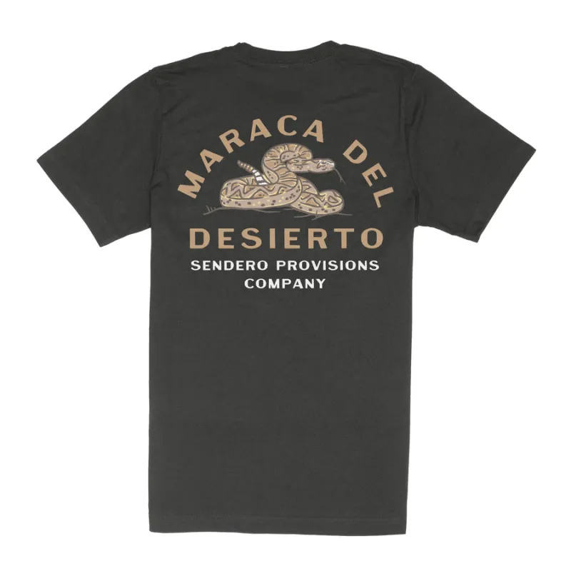 Sendero Rattlesnake T-Shirt - Vintage Black sold by Sun Diego Boardshops