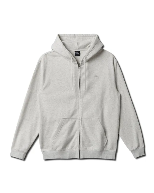 Quiksilver Saltwater Full Zip Hoodie - White/Heather sold by Sun Diego Boardshops