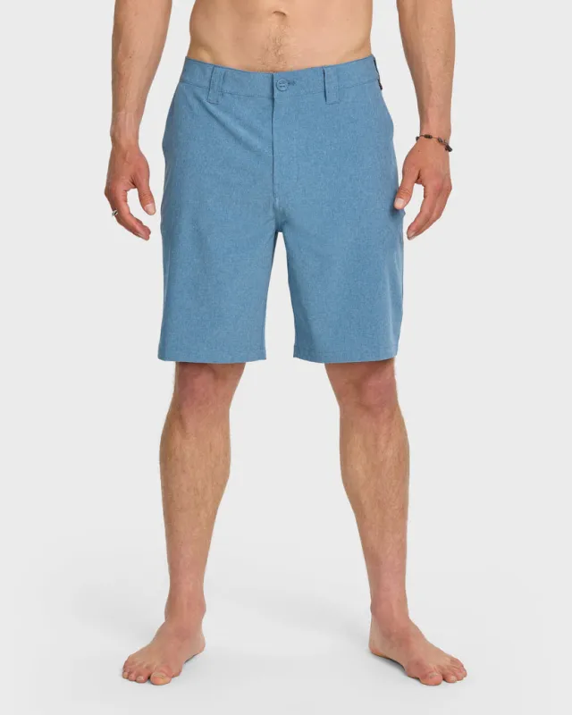 Quiksilver Union Heather 20" Amphibian Hybrid Shorts - Copen Blue sold by Sun Diego Boardshops