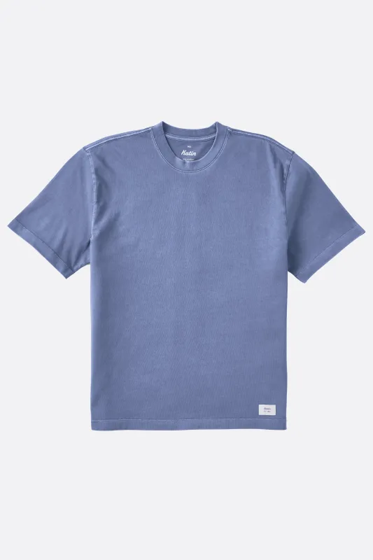 Katin Box Fit Heritage Tee - Blue Pigment Dye sold by Sun Diego Boardshops