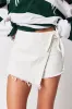 Free People We The Free Emmy Denim Skort - White sold by Sun Diego Boardshops