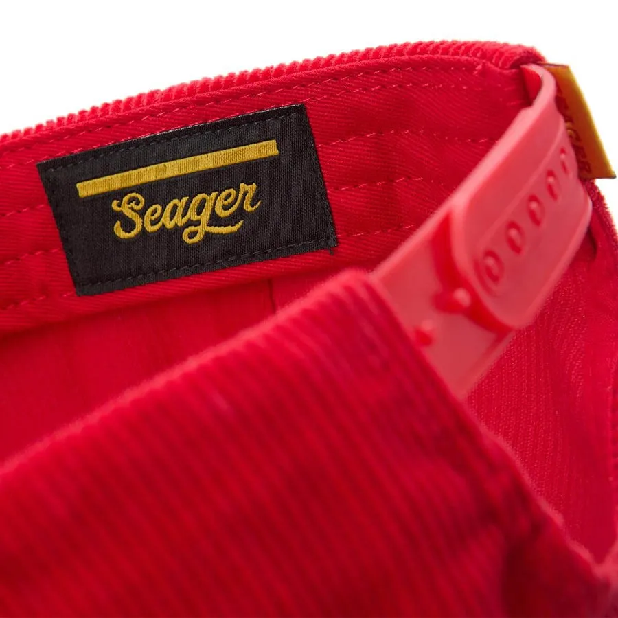 Seager Bradley Corduroy Snapback - Red sold by Sun Diego Boardshops product image thumbnail 3