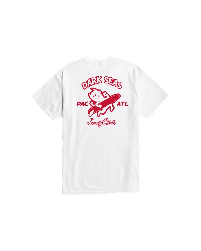 Dark Seas Surfin' Devils Pocket T-Shirt - White sold by Sun Diego Boardshops