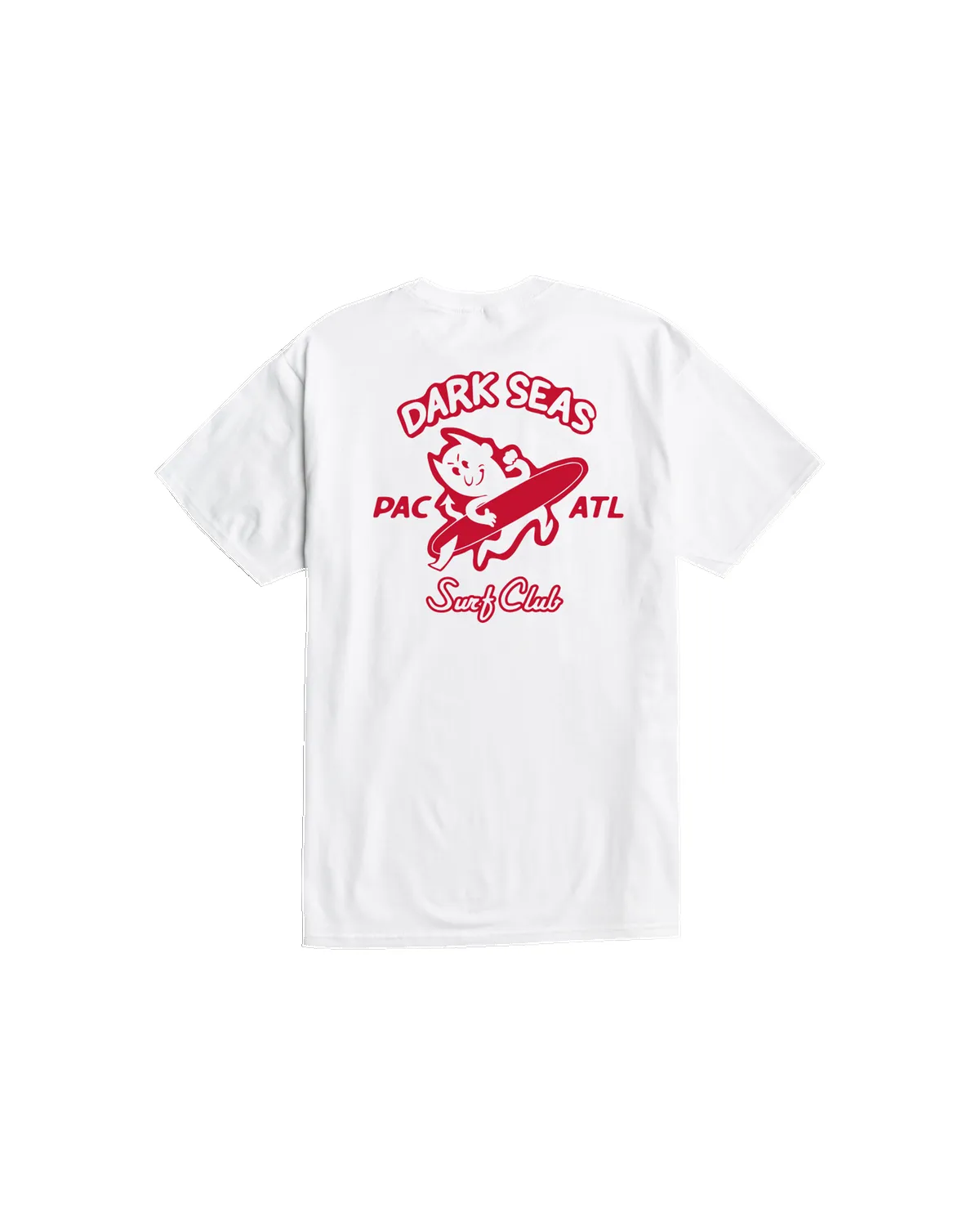 Dark Seas Surfin' Devils Pocket T-Shirt - White sold by Sun Diego Boardshops