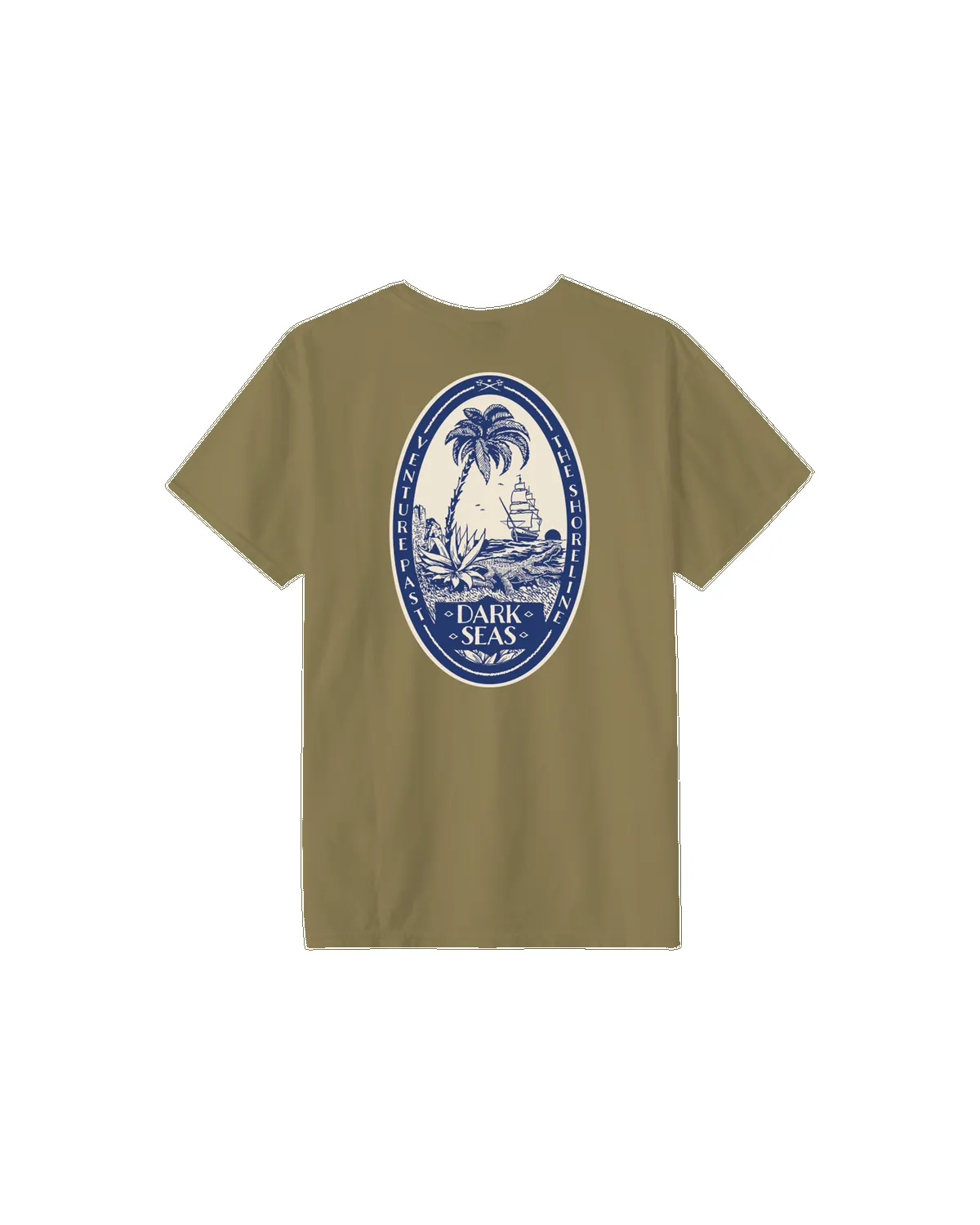 Dark Seas Embargo Pigment T-Shirt - Kelp sold by Sun Diego Boardshops