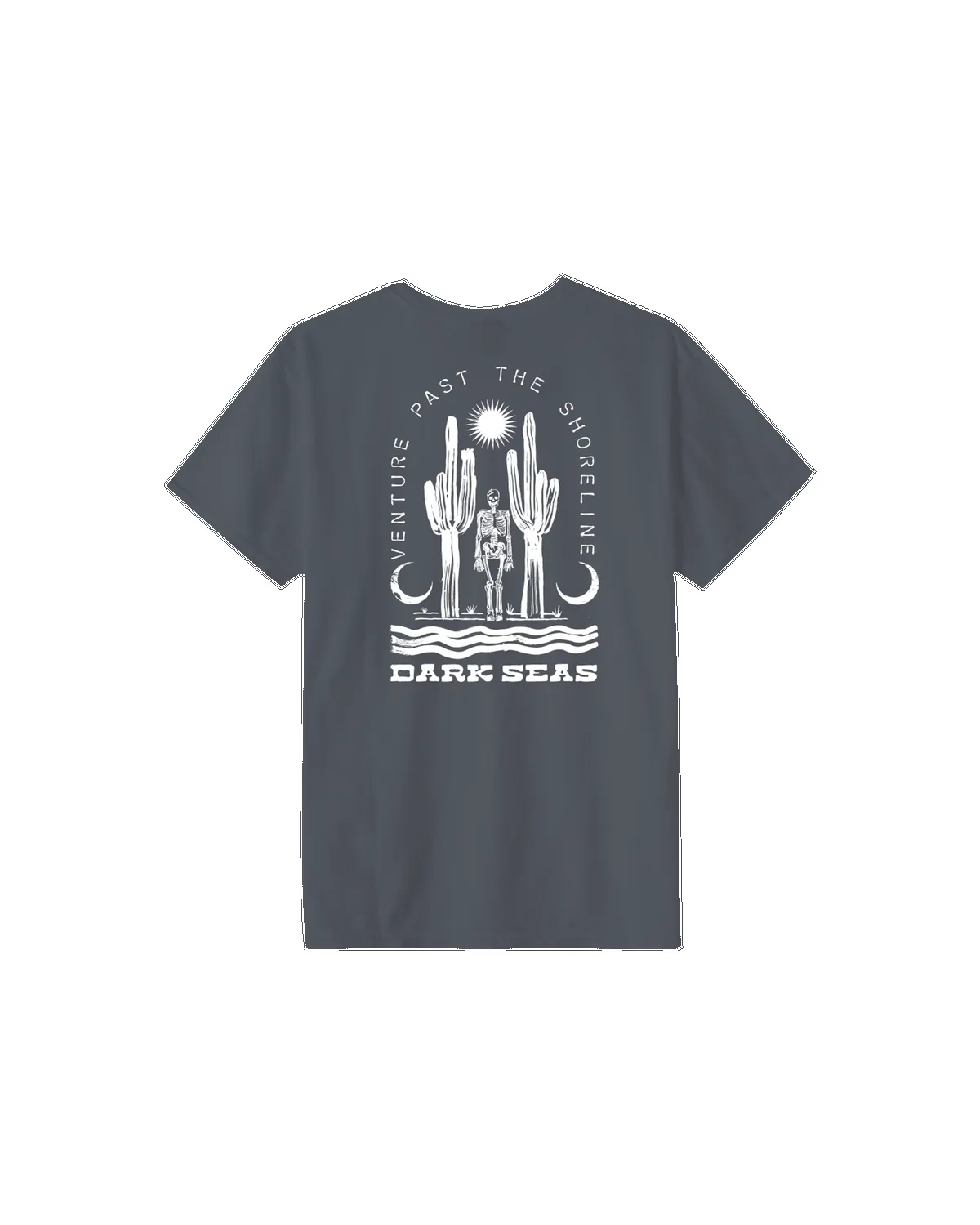 Dark Seas Reinforced Pigment T-Shirt - Dusty Black sold by Sun Diego Boardshops product image thumbnail 2