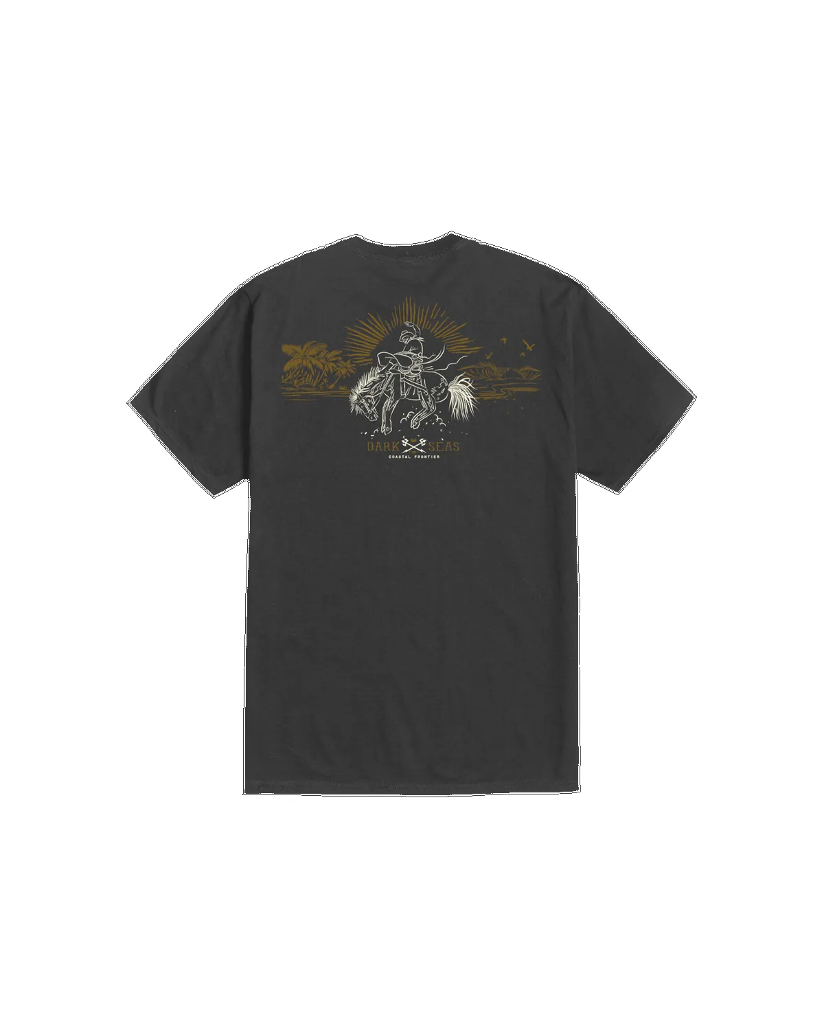 Dark Seas Reinforced Pigment T-Shirt - Dusty Black sold by Sun Diego Boardshops