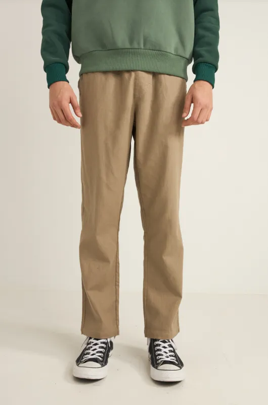 Rhythm Linen Jam Pant - Tan sold by Sun Diego Boardshops product image thumbnail 2