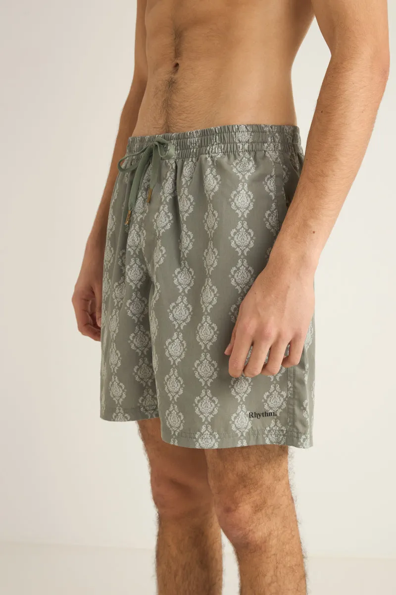 Rhythm Ornate Stripe Beach Short - Olive sold by Sun Diego Boardshops product image thumbnail 2