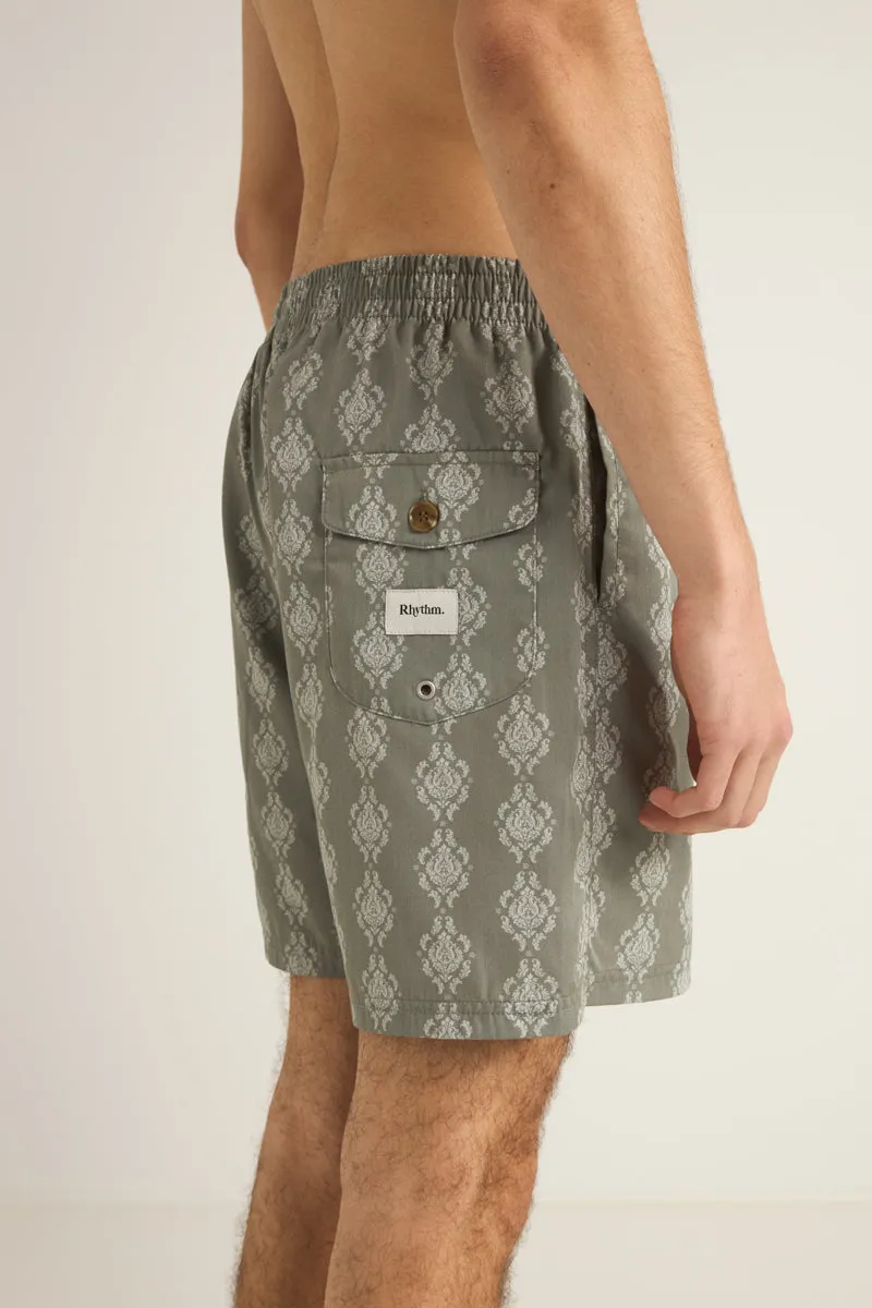 Rhythm Ornate Stripe Beach Short - Olive sold by Sun Diego Boardshops product image thumbnail 3