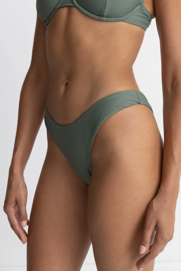 Rhythm Classic Hi Cut Bikini Bottom - Olive sold by Sun Diego Boardshops product image thumbnail 3