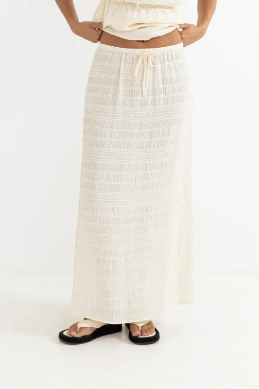 Rhythm Sandy Cove Midi Skirt - Natural sold by Sun Diego Boardshops