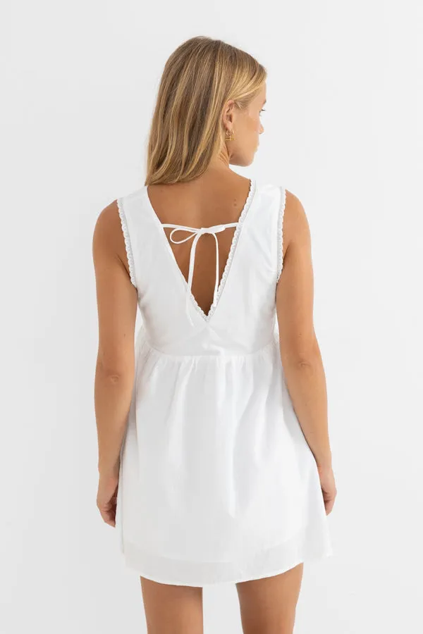 Rhythm Presley Dress - Off White sold by Sun Diego Boardshops product image thumbnail 3