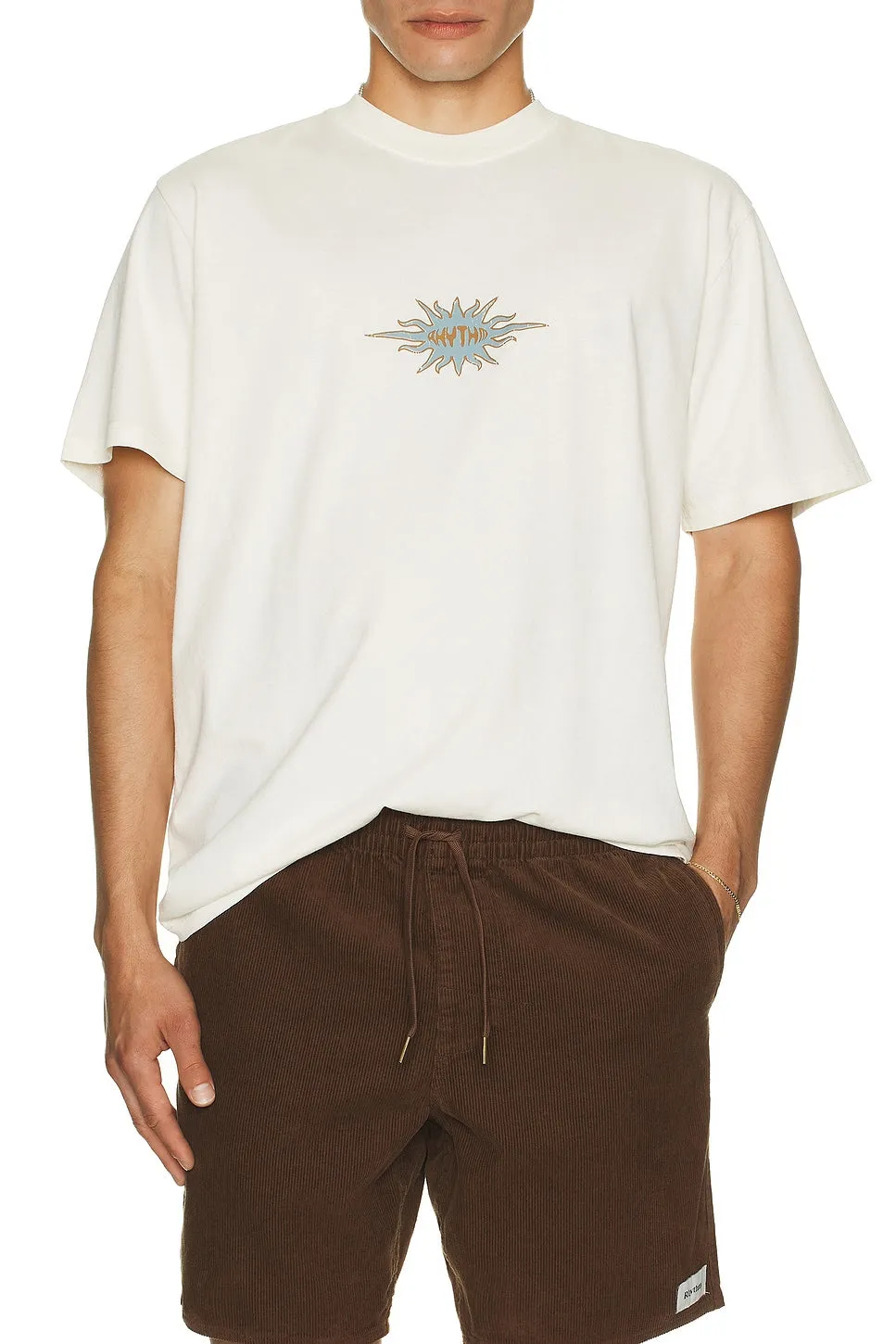 Rhythm Flame Printed Vintage Tee - White sold by Sun Diego Boardshops product image thumbnail 3