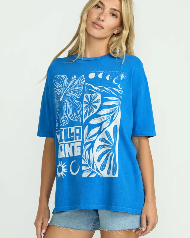 Billabong Summer Nights Tee - True Blue Trb sold by Sun Diego Boardshops