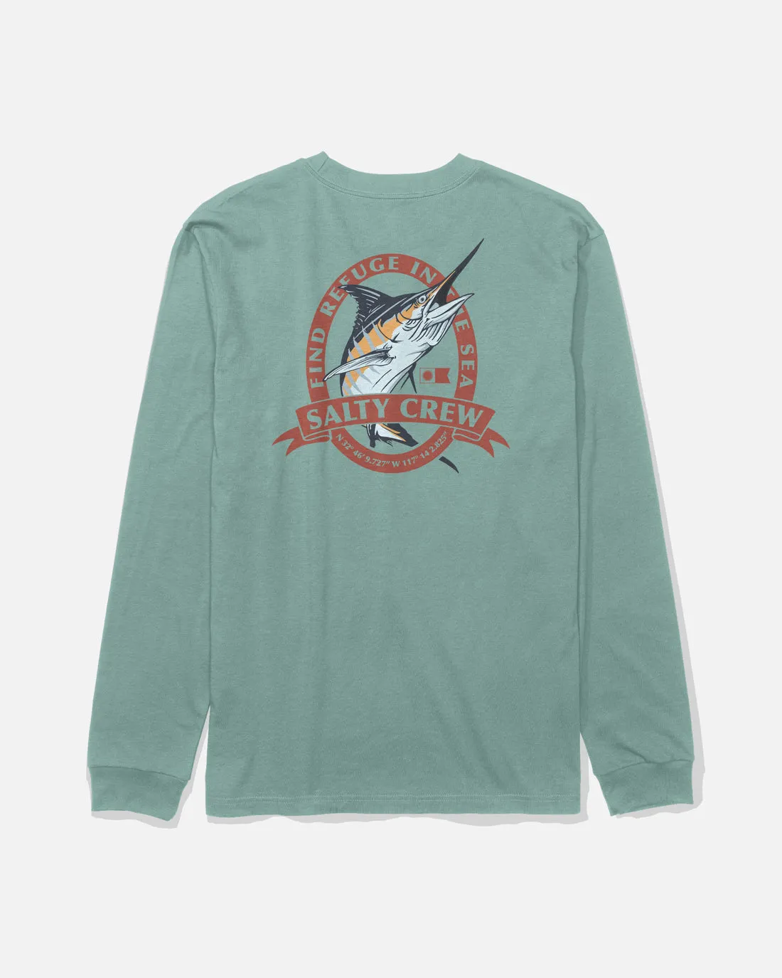 Salty Crew Bill Club Long Sleeve Tee - Mackerel sold by Sun Diego Boardshops