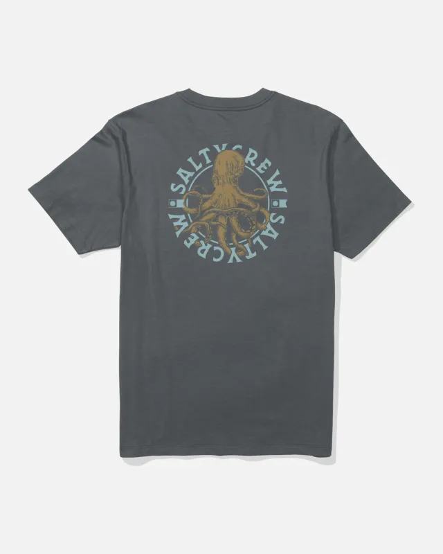 Salty Crew Tentacles Tee - Charcoal sold by Sun Diego Boardshops