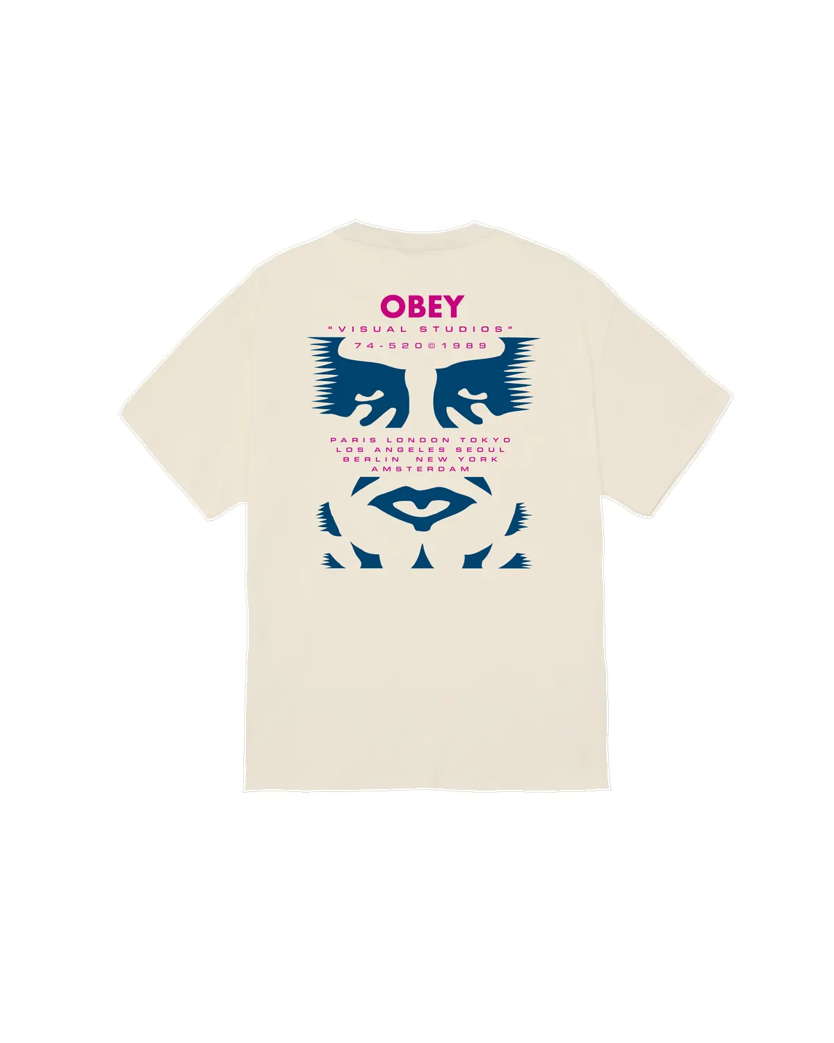 Obey Visual Studies Classic T-Shirt - Cream sold by Sun Diego Boardshops