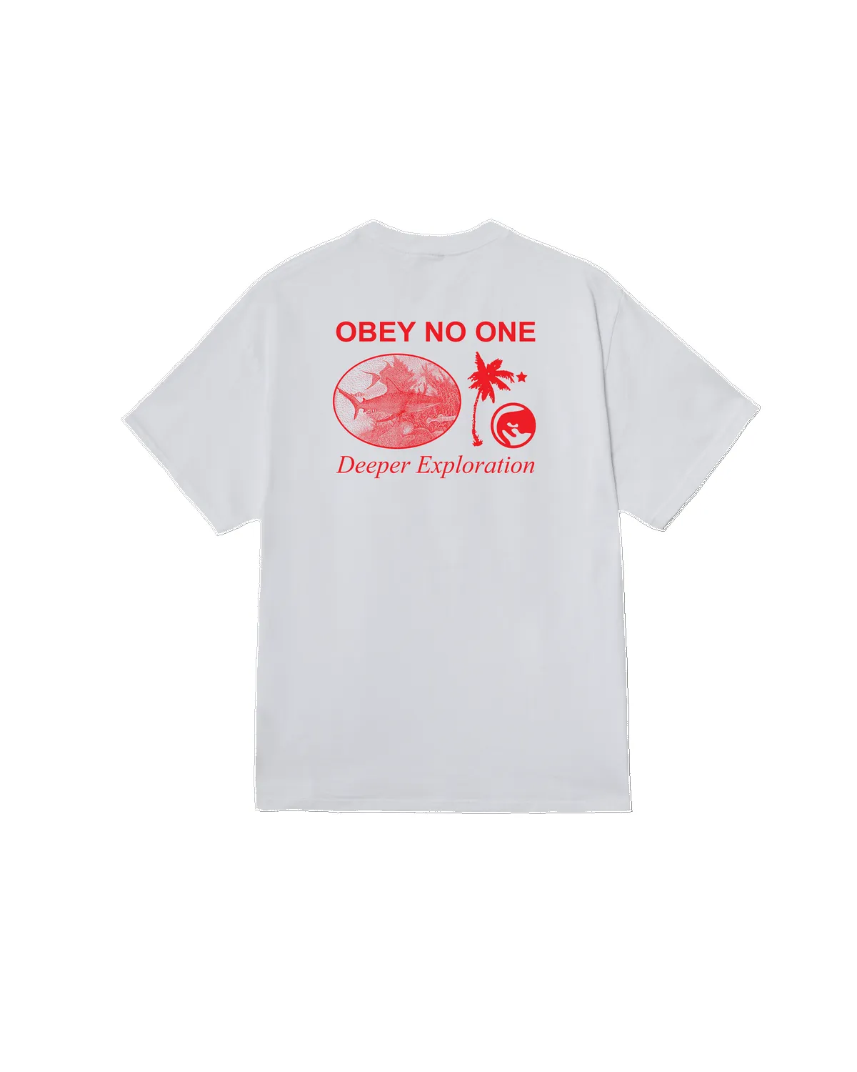Obey Deeper Exploration Classic T-Shirt - White sold by Sun Diego Boardshops