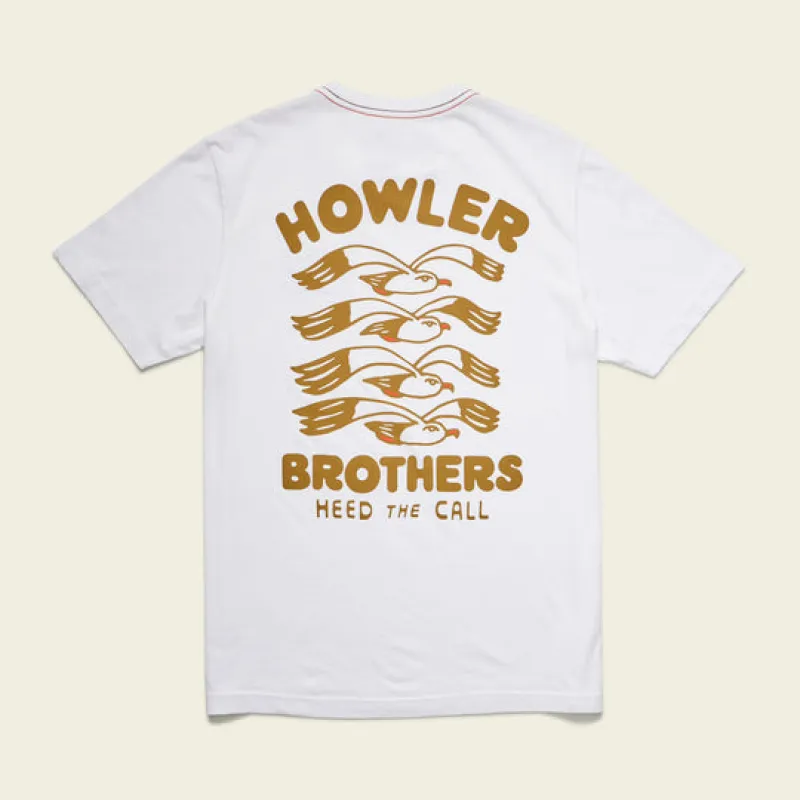 Howler Bros Flocka Seagulls Cotton T-Shirt - Vintage White sold by Sun Diego Boardshops