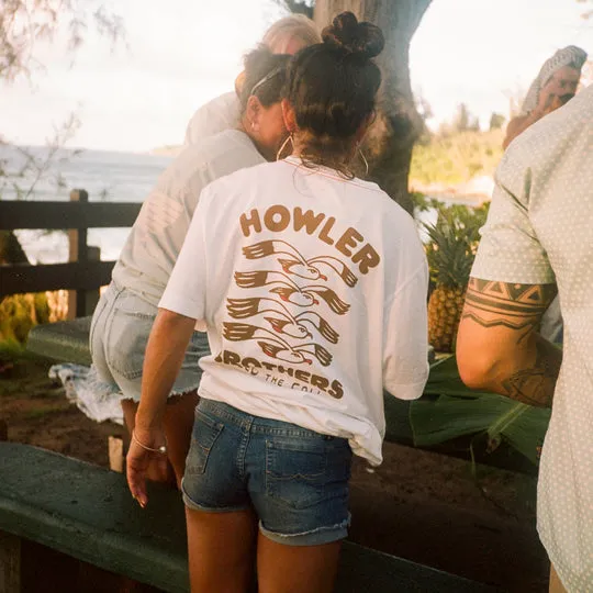 Howler Bros Flocka Seagulls Cotton T-Shirt - Vintage White sold by Sun Diego Boardshops product image thumbnail 4