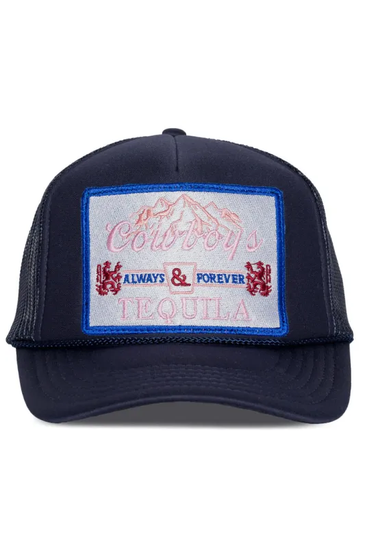That Friday Feeling Cowboys & Tequila Trucker Hat - Navy sold by Sun Diego Boardshops