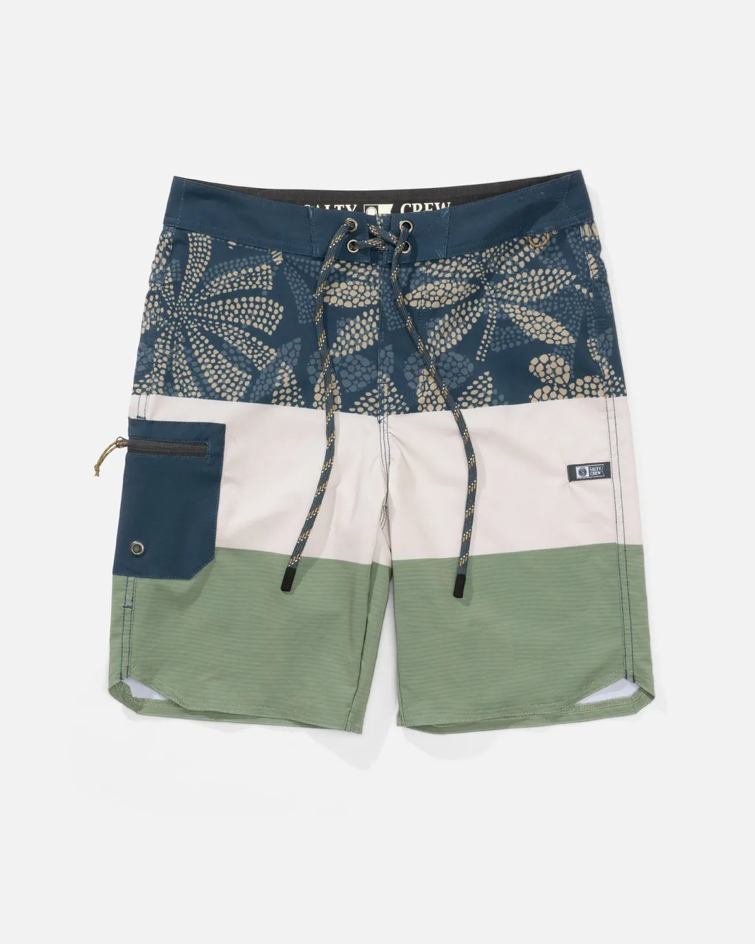 Salty Crew Session Blocked Boardshort - Oil Green sold by Sun Diego Boardshops
