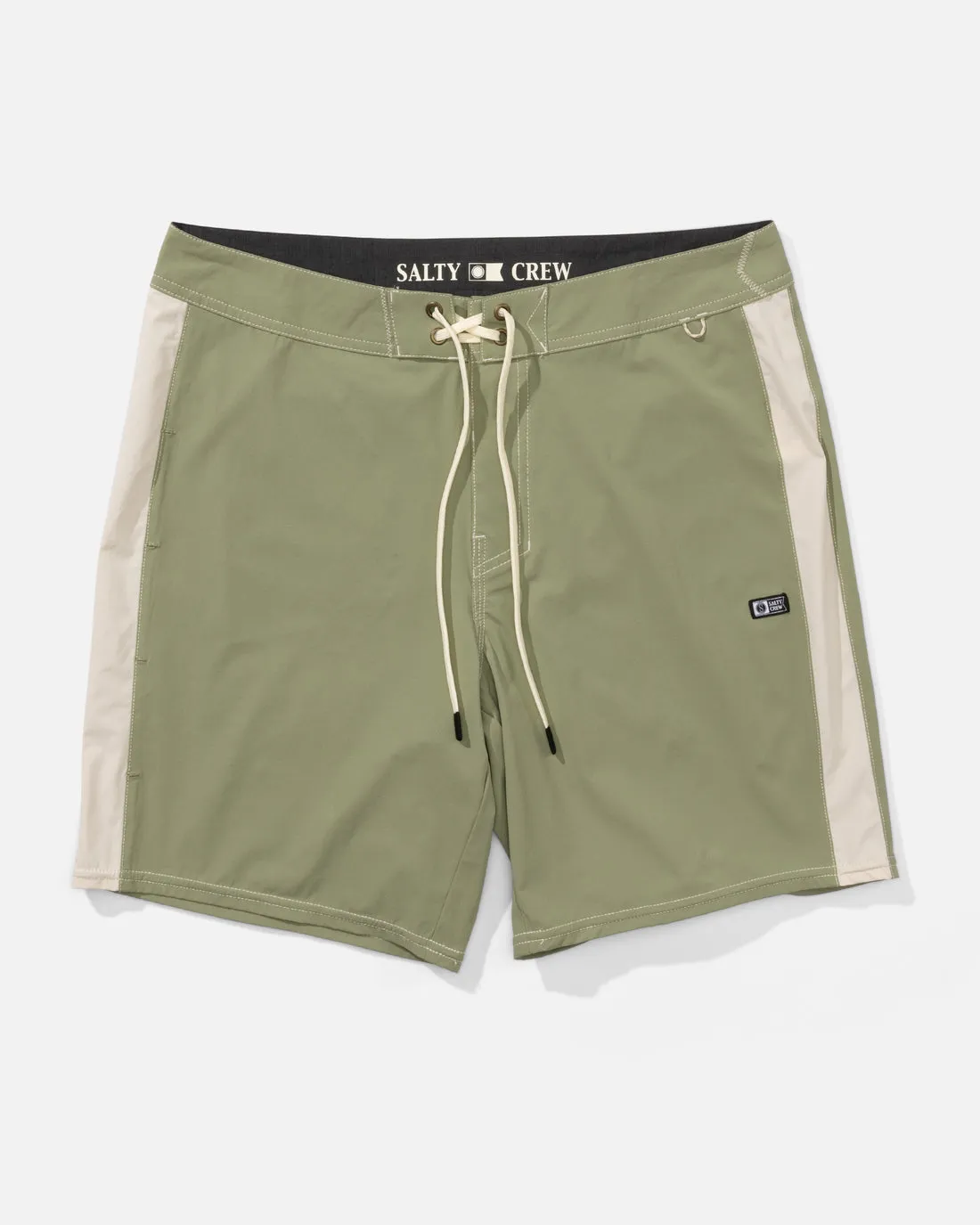 Salty Crew Channel Boardshort - Oil Green sold by Sun Diego Boardshops