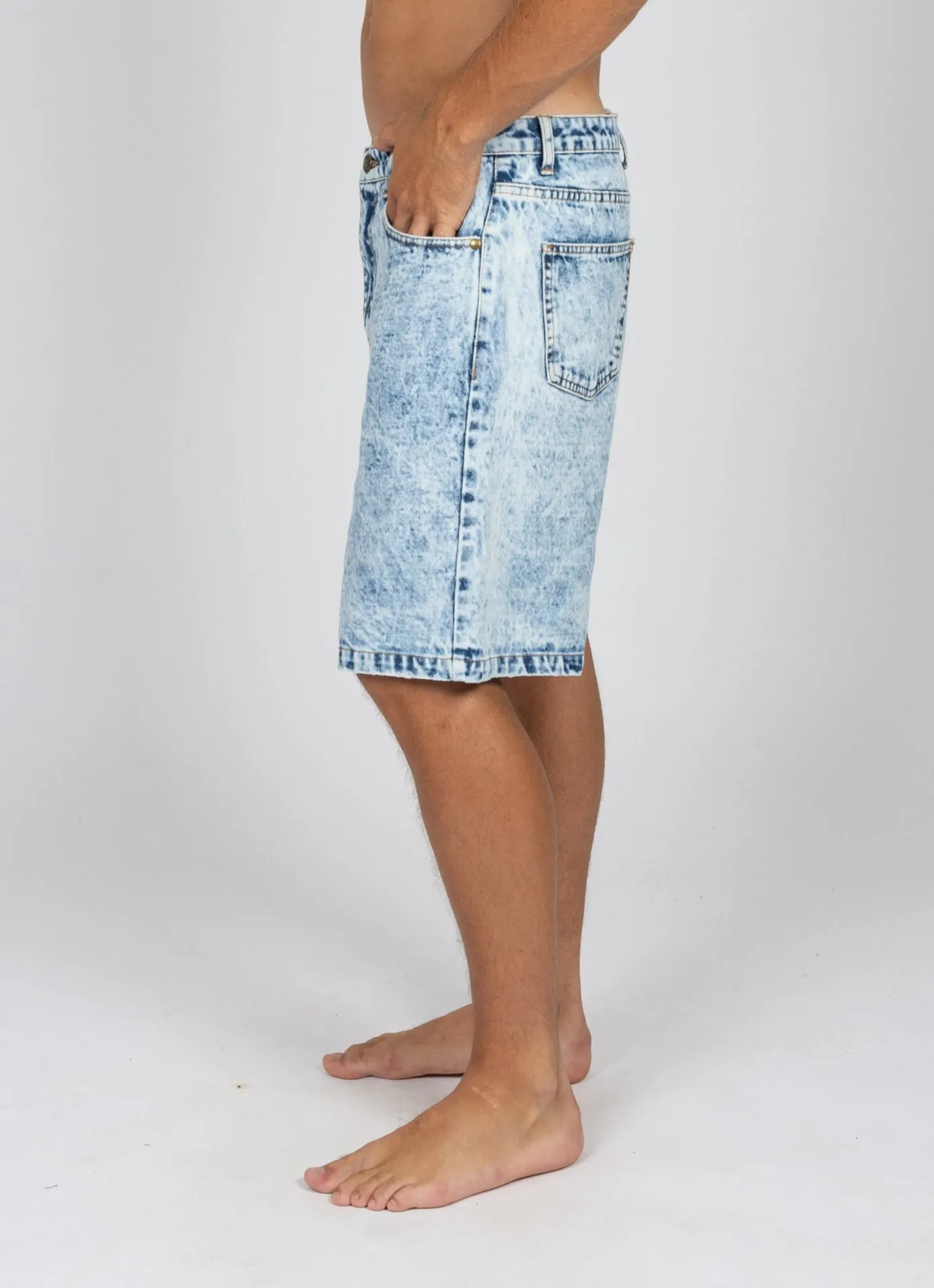 Rusty Lucifer Loose Short - Blue Acid Wash sold by Sun Diego Boardshops product image thumbnail 3