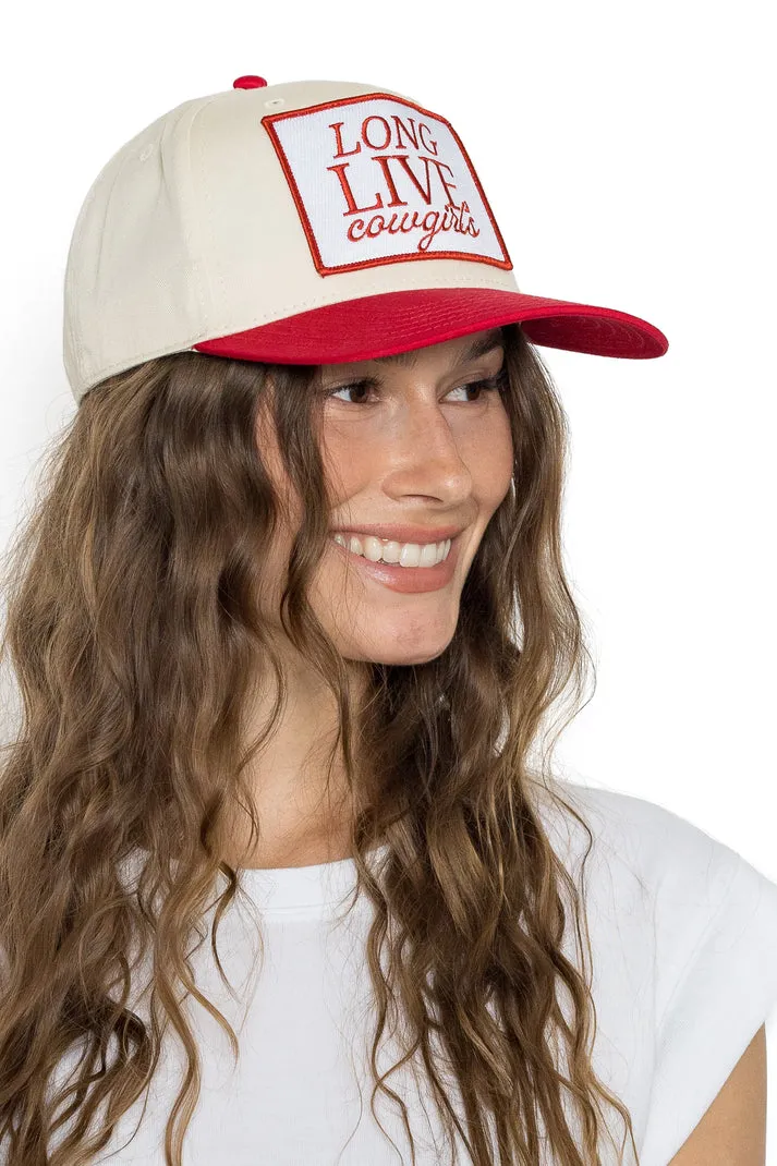 That Friday Feeling Long Live Cowgirls Canvas Trucker Hat - Red Split sold by Sun Diego Boardshops product image thumbnail 3
