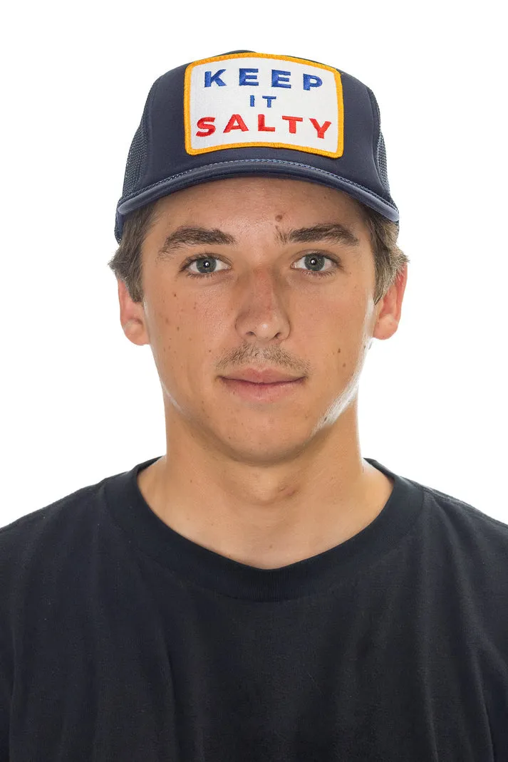 That Friday Feeling Keep It Salty Trucker Hat - Navy sold by Sun Diego Boardshops product image thumbnail 3