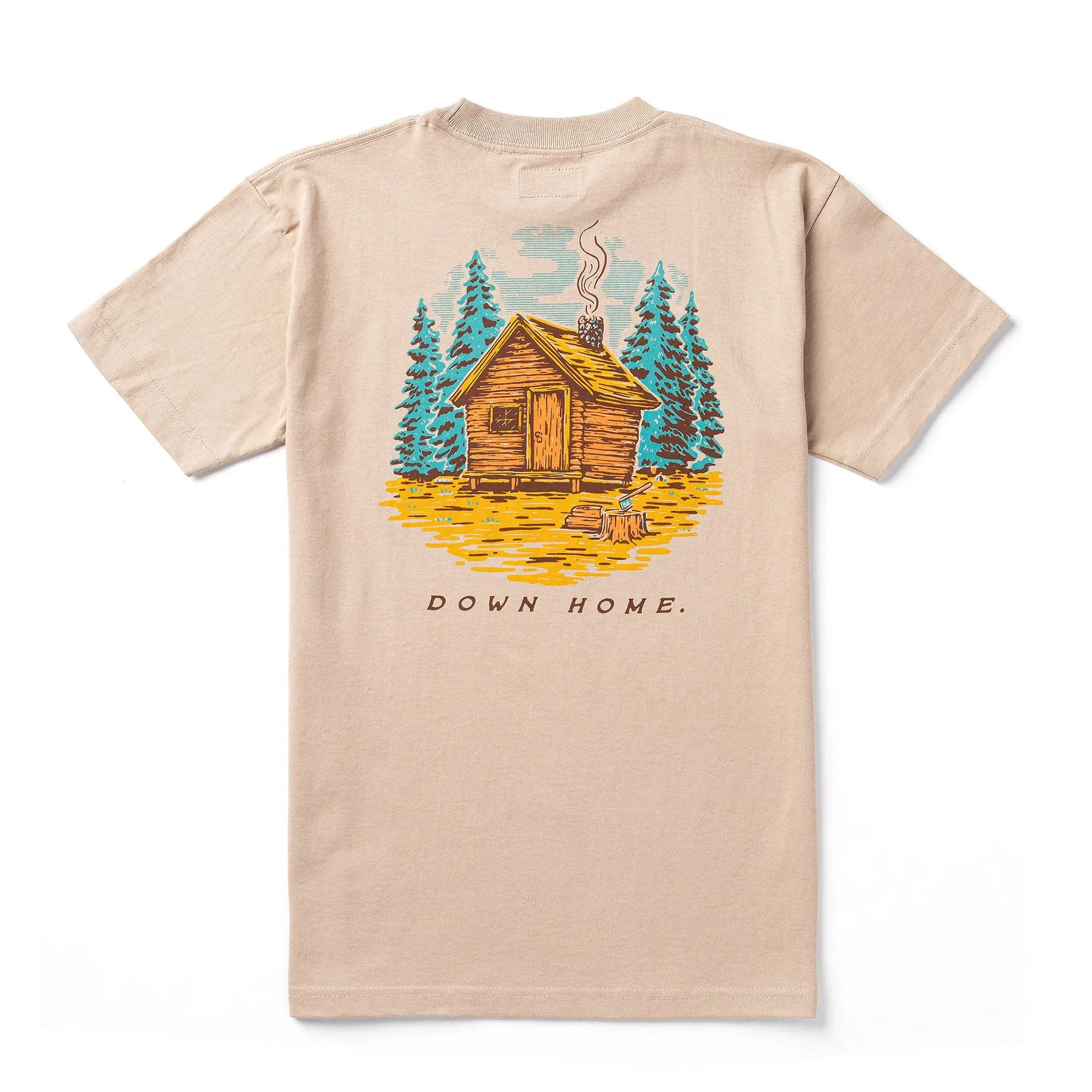 Seager Down Home Heavyweight Tee - Cream sold by Sun Diego Boardshops
