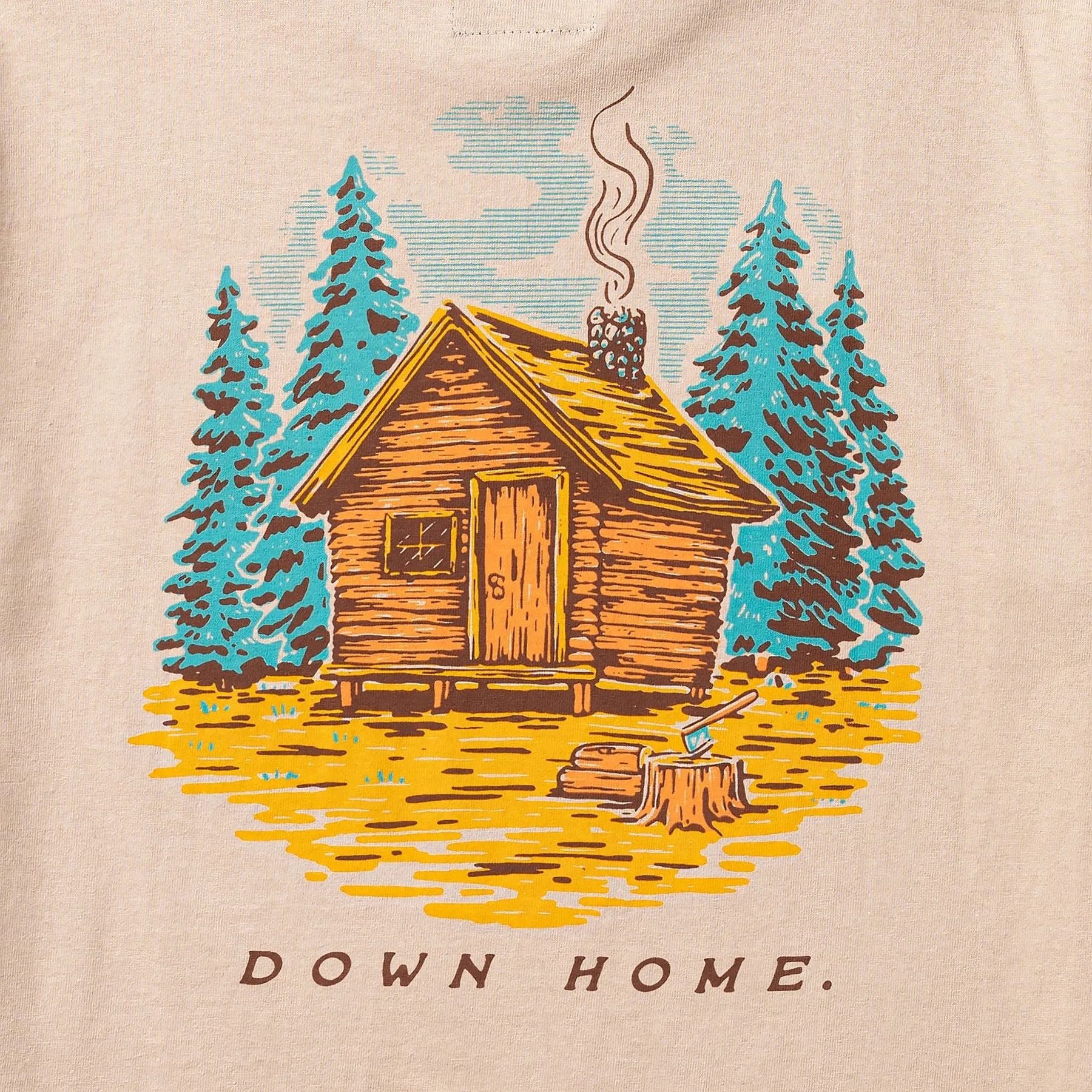 Seager Down Home Heavyweight Tee - Cream sold by Sun Diego Boardshops product image thumbnail 3