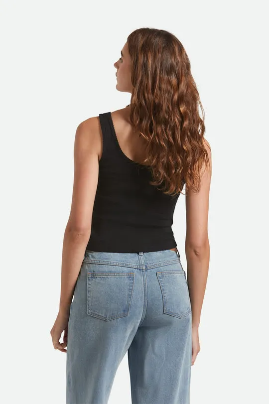 Brixton Pointelle Slim Fit Tank - Black sold by Sun Diego Boardshops product image thumbnail 3