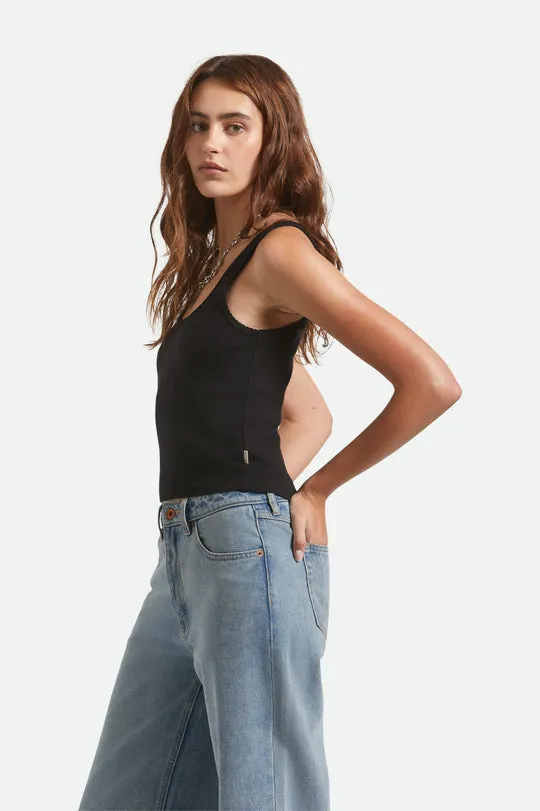 Brixton Pointelle Slim Fit Tank - Black sold by Sun Diego Boardshops product image thumbnail 2