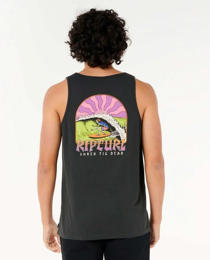 Rip Curl Shred Till Tank - 8264 Washed Black sold by Sun Diego Boardshops product image thumbnail 4