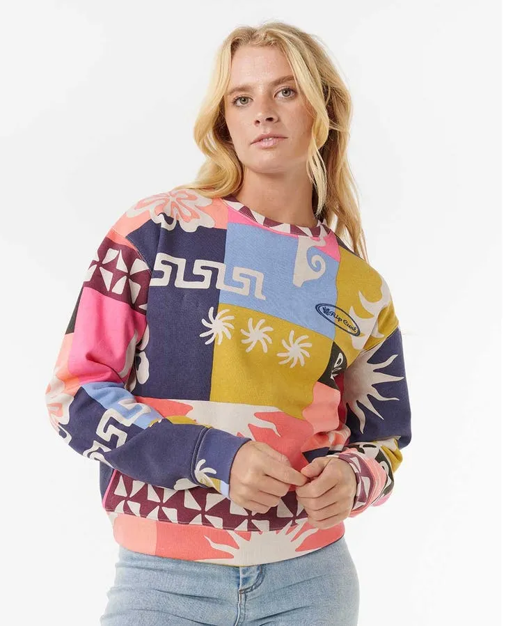 Rip Curl Keepsakes Fleece Crew - Multico 3282 sold by Sun Diego Boardshops