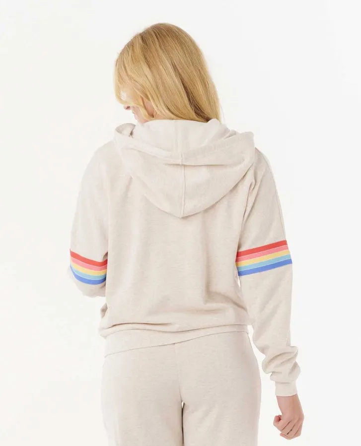 Rip Curl Surf Revival Zip Through Jacket - Oatmeal Marle 8526 sold by Sun Diego Boardshops product image thumbnail 2