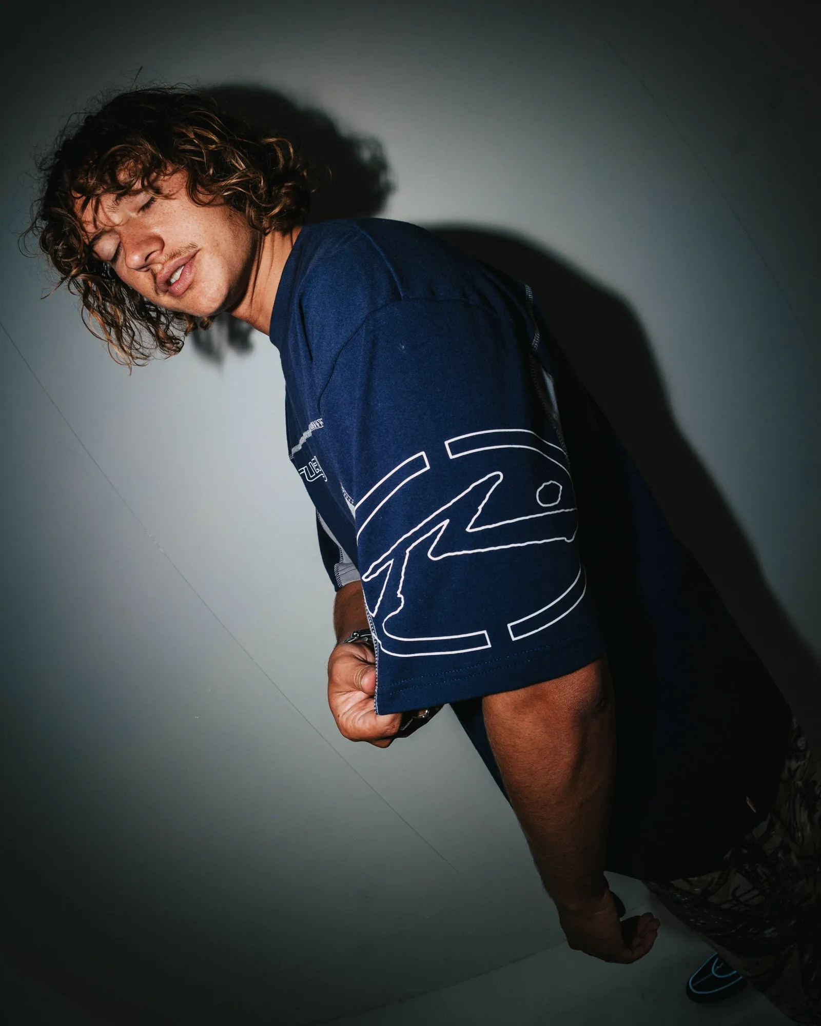 Rusty Cyberwave Short Sleeve Tee - Dark Blue sold by Sun Diego Boardshops product image thumbnail 3