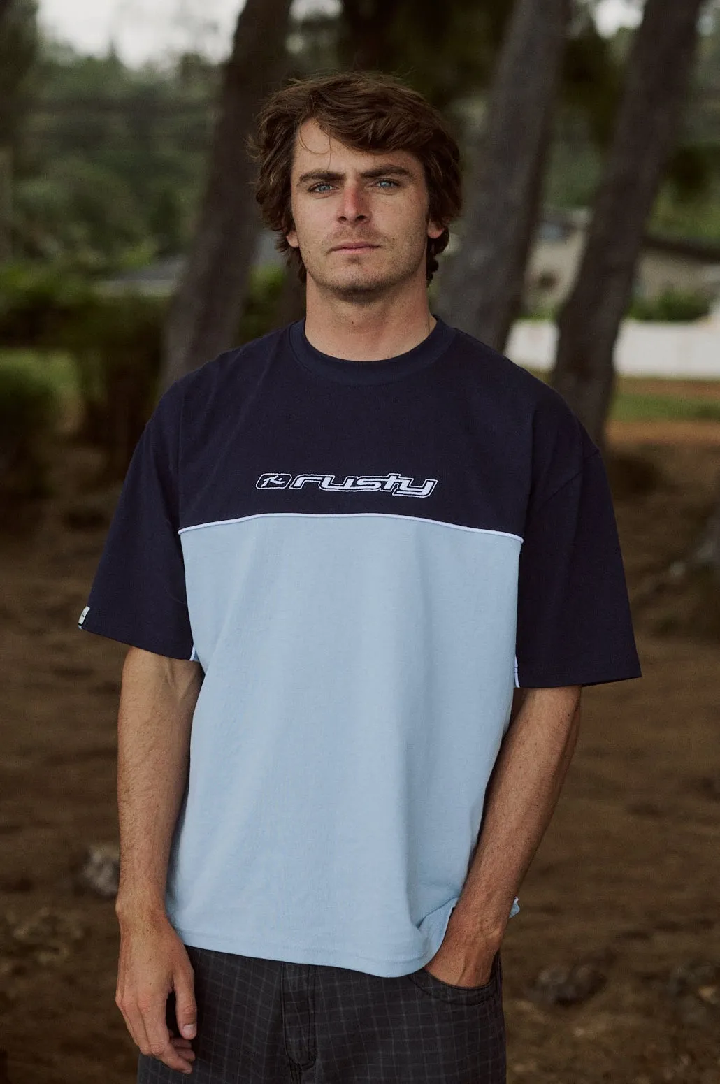 Rusty Infinity 2.0 Short Sleeve Tee - Smokey Blue sold by Sun Diego Boardshops product image thumbnail 2