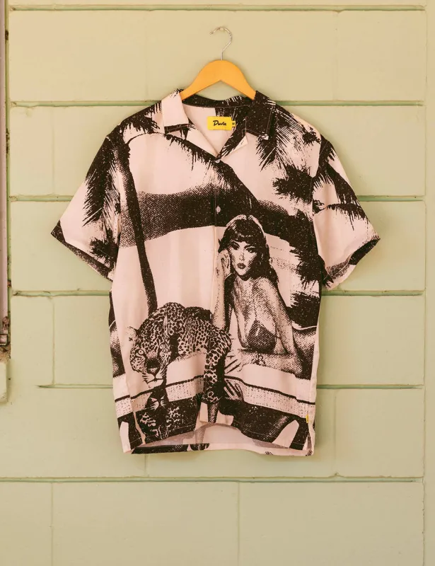 Duvin Pool Cat Buttonup - Black sold by Sun Diego Boardshops