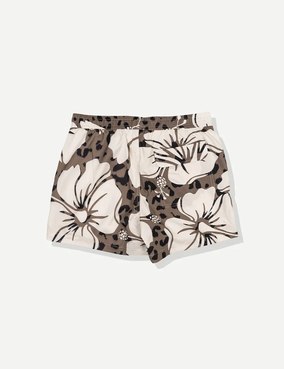 Duvin Hibiscus Leopard Swim Short - Black sold by Sun Diego Boardshops product image thumbnail 2