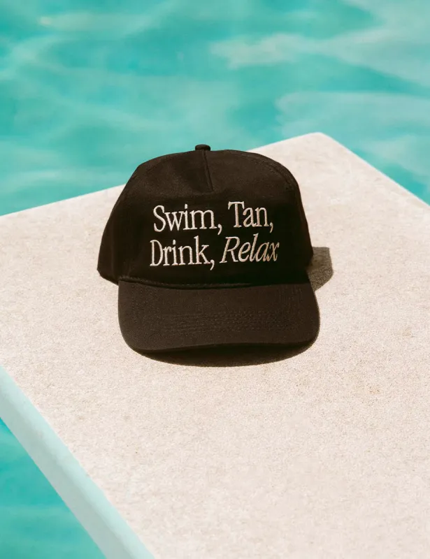 Duvin Swim Tan Relax Hat - Black sold by Sun Diego Boardshops