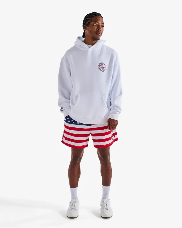 Malbon Eagle Buckets Hoodie - White sold by Sun Diego Boardshops