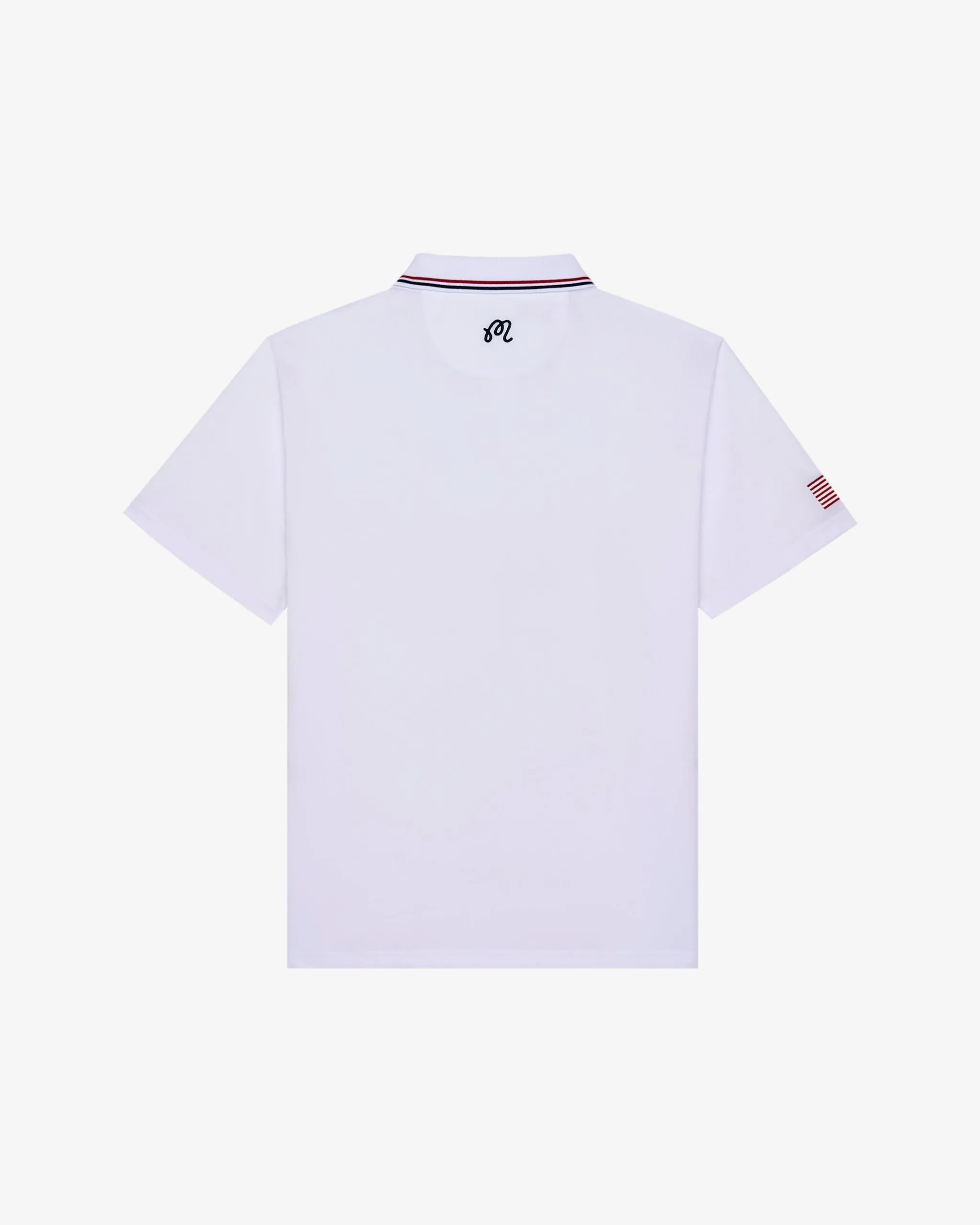 Malbon Eagle Buckets Performance Pique Polo - White sold by Sun Diego Boardshops product image thumbnail 4