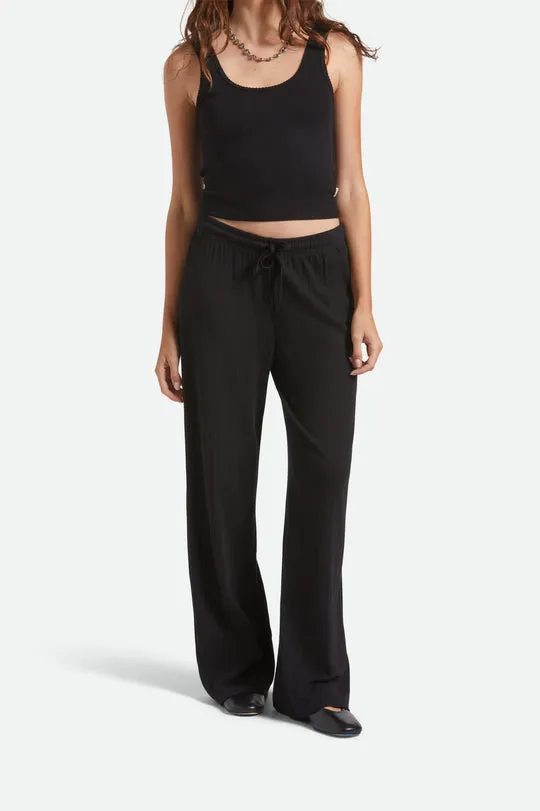 Brixton Pointelle Lounge Pant - Black sold by Sun Diego Boardshops