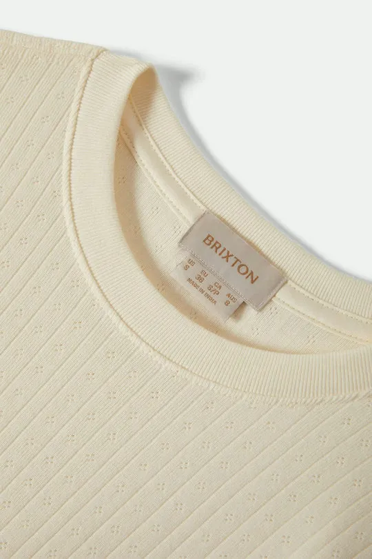 Brixton Dolly Slim Knit T-Shirt - Off White sold by Sun Diego Boardshops product image thumbnail 2