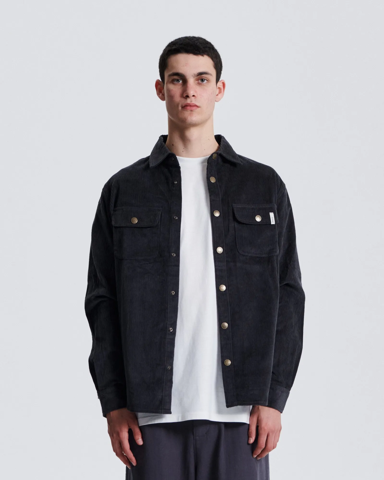 Critical Slide Surface Cord Overshirt - Vintage Black sold by Sun Diego Boardshops